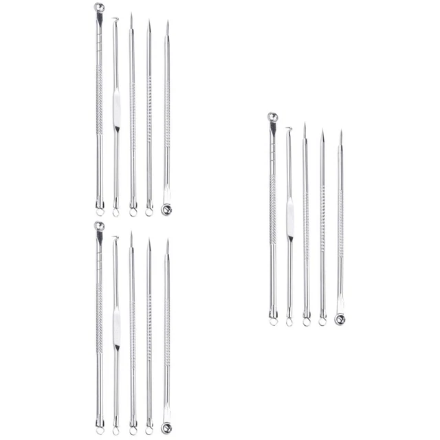 3 Sets Blackhead Extraction Tool Facial Cleansing Tool Acne Injection