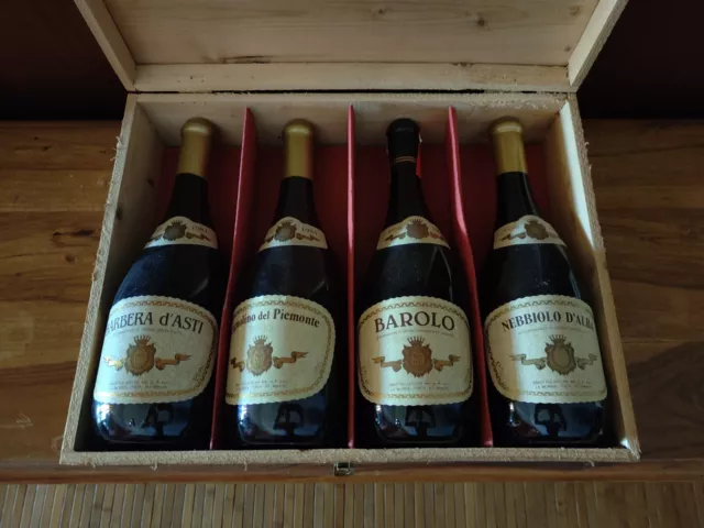 BAROLO 1980 e altri  VINI PREGIATI  1980 /1984   4 bottiglie ben tenute