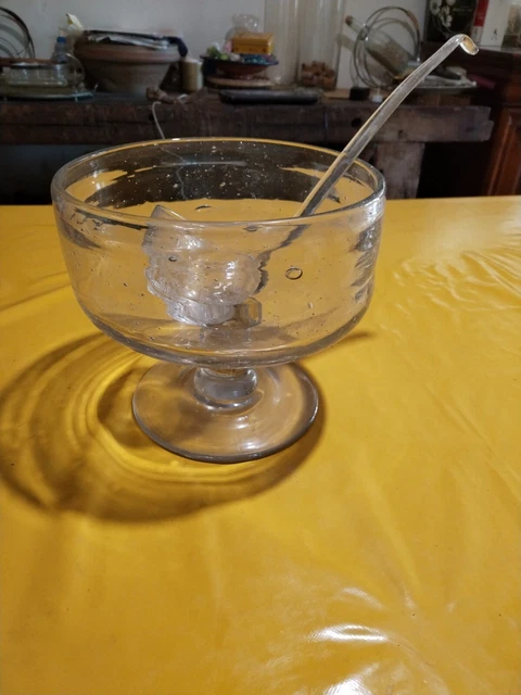 Service à Salade De Fruits / Sangria En Verre Avec Liseret Doré