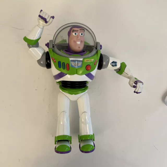 Disney Pixar Talking Toy Story Buzz Lightyear Action Figure Thinkway 12" VTG