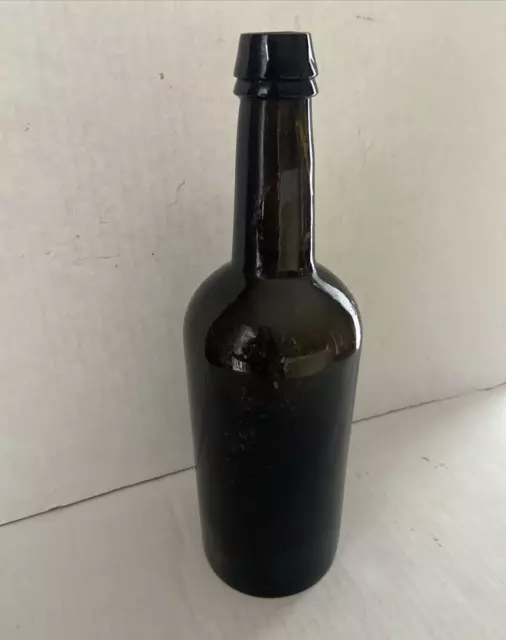 Vintage Antique Ricketts Glass Works Bristol Bottle 3 Piece Patent Mold 11"