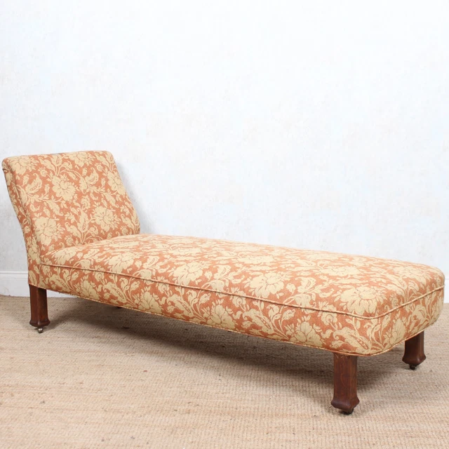 Edwardian Chaise Longue Oak Sofa Antique 2