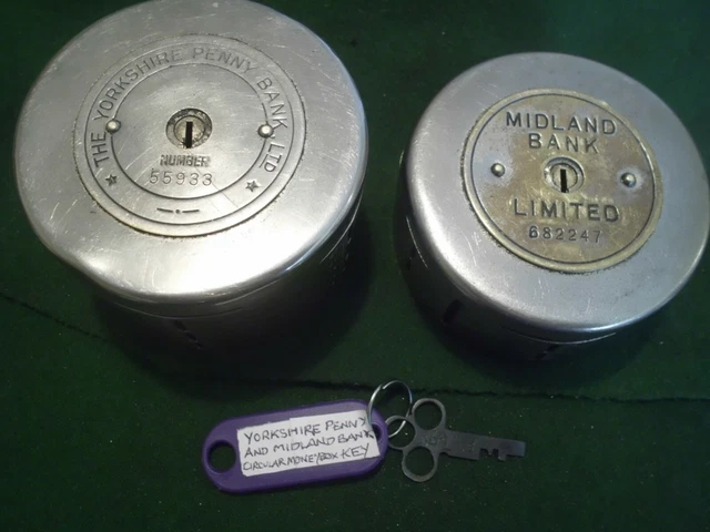 MONEY BOX KEY fits the Circular Midland Bank Money Box £11.87 - PicClick UK