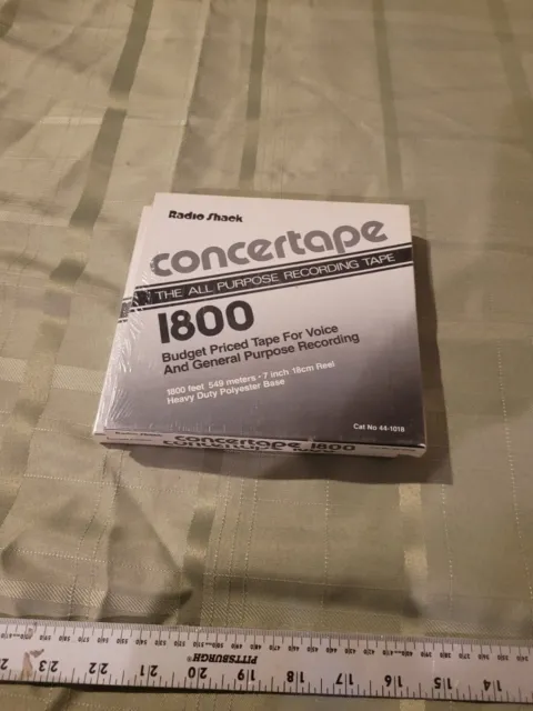 RADIO SHACK NEW SEALED Concertape 1800 Polyester Recording Tape Reel to  Reel $15.00 - PicClick