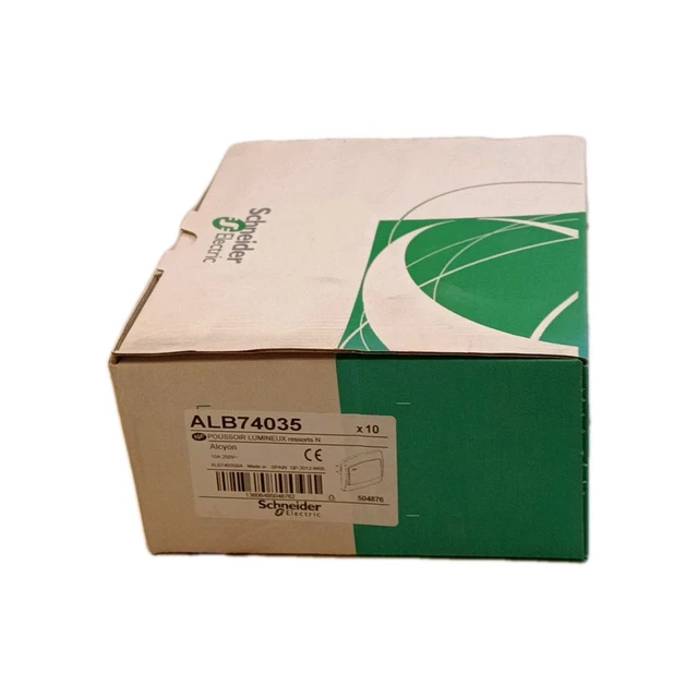 Poussoir Lumineux Schneider ALB82063 Avec Voyant – Pour Installation électrique, Porte-étiquette (neuf)
