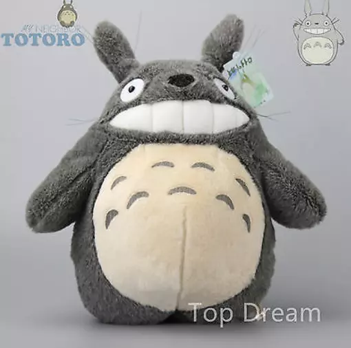 15''Studio Ghibli My Neighbor Totoro Cat Bus & Grin Totoro Plush Doll Soft Toys 2