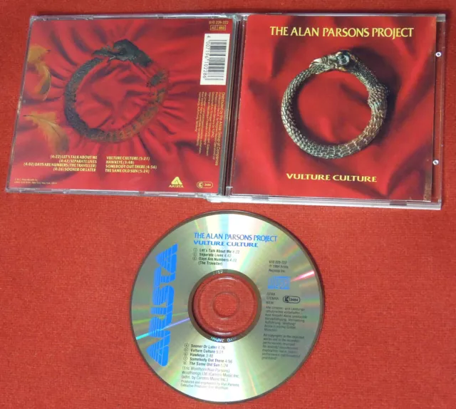 ALAN PARSONS PROJECT Vulture Culture 1984 WEST GERMANY JAPAN CD rare 1pr SANYO