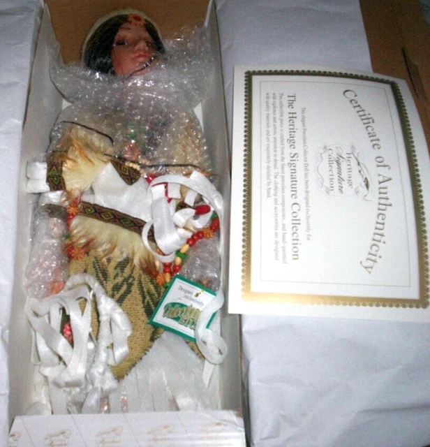 New In Box Heritage Signature Collection Native American Doll NIB B