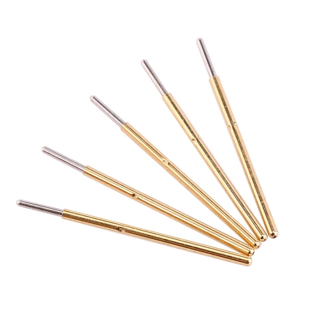 100 pz P50-J1 diapositiva lunghezza 0,68 mm testa rotonda sonda di prova pressione metallo molla