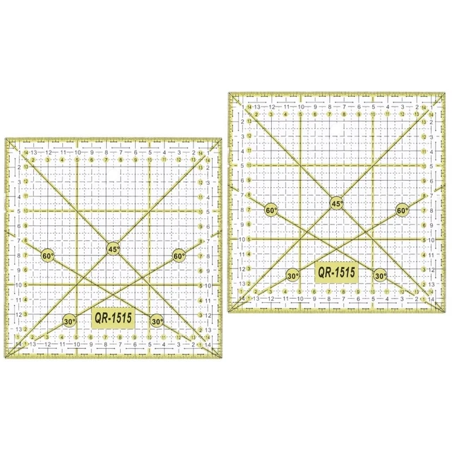 2 Pc Patchwork-Lineal Quiltlineal Nähen Design-Lineal Herrscher Werkzeug