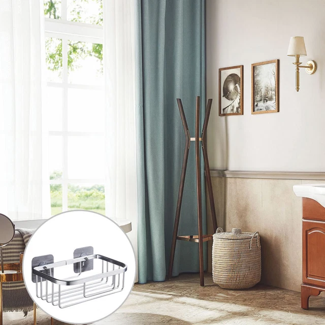 ANZOME Cestino Di Griglia, Organizer Per Montaggio A Parete Per Griglia A Muro, Organizzatore Della Cucina, Stoccaggio Del Cavo Per Le Forniture Domestiche, Decorazione Della Parete(Bianca - 2