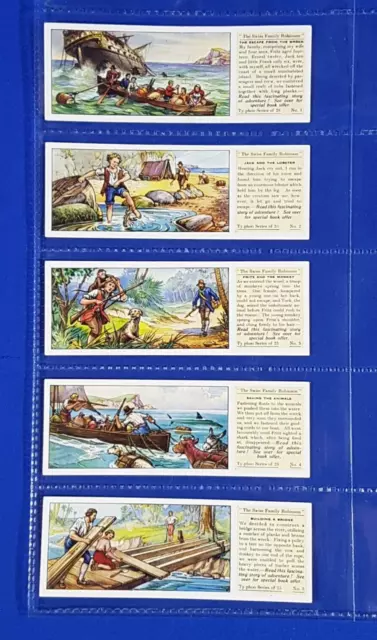 Ty-phoo Tea Cards THE SWISS FAMILY ROBINSON (1935) Full set of 25