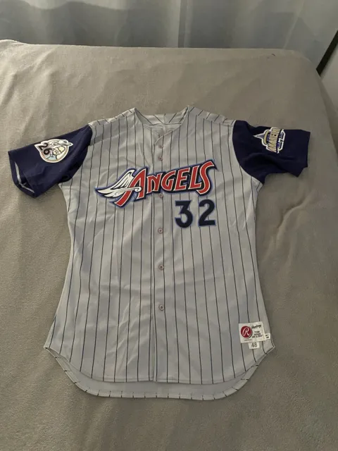 RARE 1998 RAWLINGS TEAM ISSUE ANAHEIM ANGELS #5 CRAIG SHIPLEY JERSEY IN  SIZE 48