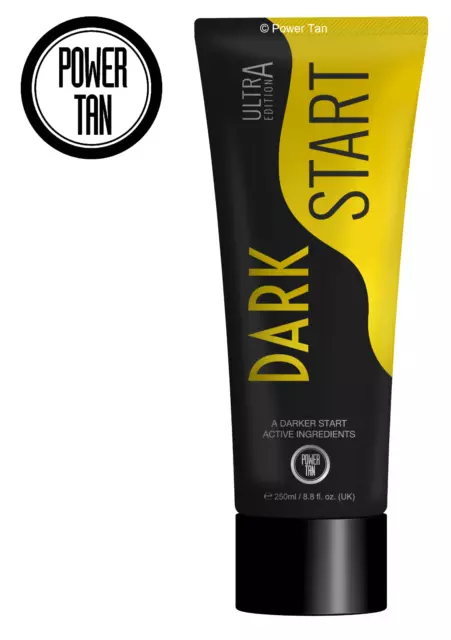 Power Tan Oscuro Iniciar Ultra Edición Bronceado Crema Loción Acelerador 250ml