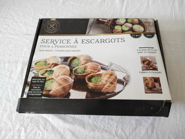 Service à Escargots Letang Rémy En Inox Argenté (occasion)