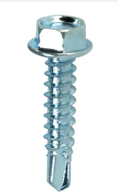 NEW! #12-14 x 1 in. External Hex Washer Head Drill Point Screw (400-Pack)