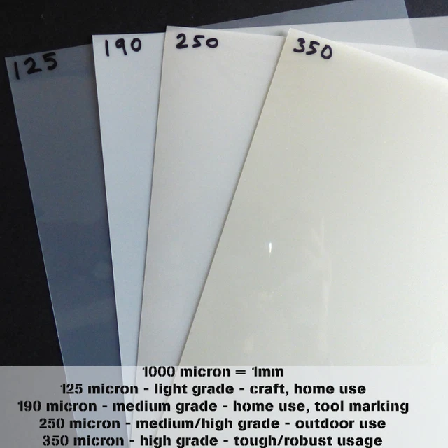 Striscia Mylar 25 Mm X 100 Mm / 190 Micron – Pacco Da 4, Per Riparazioni RCA160, Nuovo