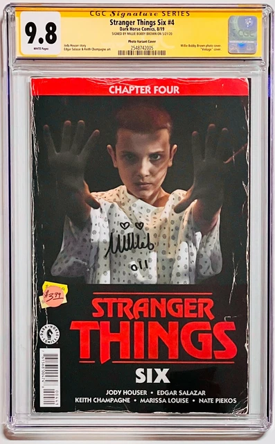 Cgc Ss 9.8 Stranger Things Six #4 Comic Signed By Millie Bobby Brown Dark Horse