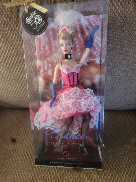 France Barbie Dotw Dolls Of The World 2008 Pink Label Mattel N4972 Nrfb