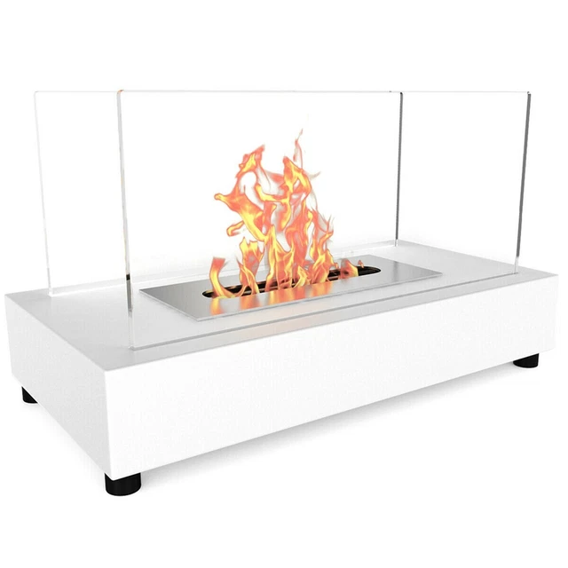 BIO ETHANOL BIOETHANOL Fireplace Indoor Outdoor Table Top Glass Burner