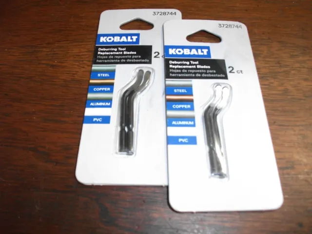 Kobalt - Deburring Tool Replacement Blades - 2pk of 2  NOS, NIP $3.00 ship 59701