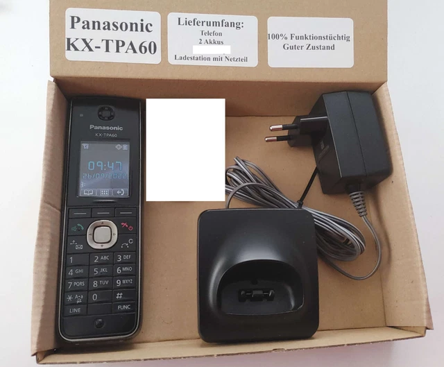 PANASONIC KXTPA60 + 2x battery + charging test. + Mesh. Invoice VAT