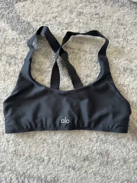 Alo Yoga Sports Bra Women Size Small Used Black