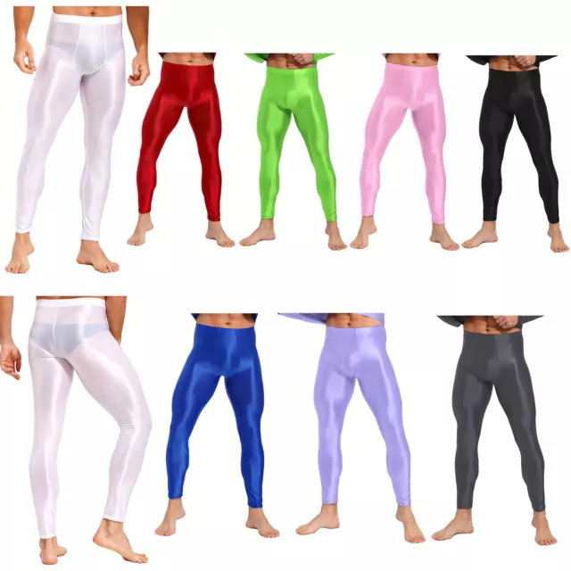 Men Active Yoga Pants Running Dance Tights Cycling Workout Quick Dry Trousers