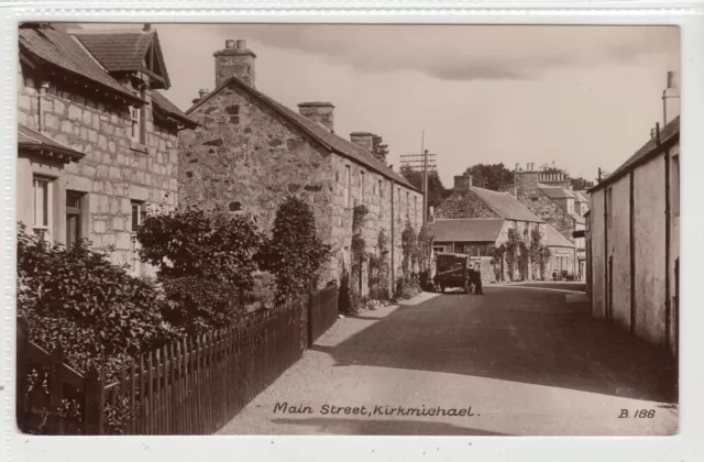 MAIN STREET, KIRKMICHAEL: Perthshire postcard (C22795)