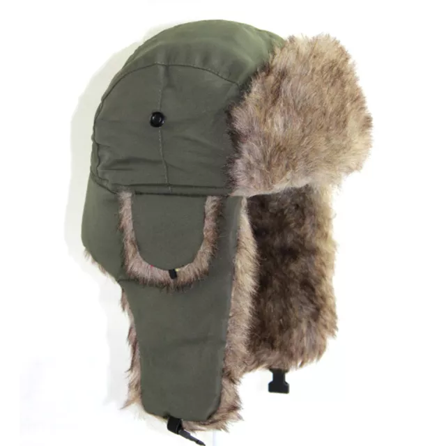 Hombre Invierno Cazador Militar Viento Soldado Cálido Ruso Gorro Esquí  <