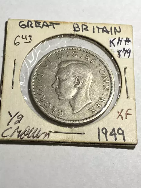 1949 Great Britain 1/2 Crown