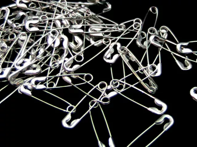 19mm Antique Silver Safety Pins Jewellery Costume Tools Craft Dressmaking Sewing