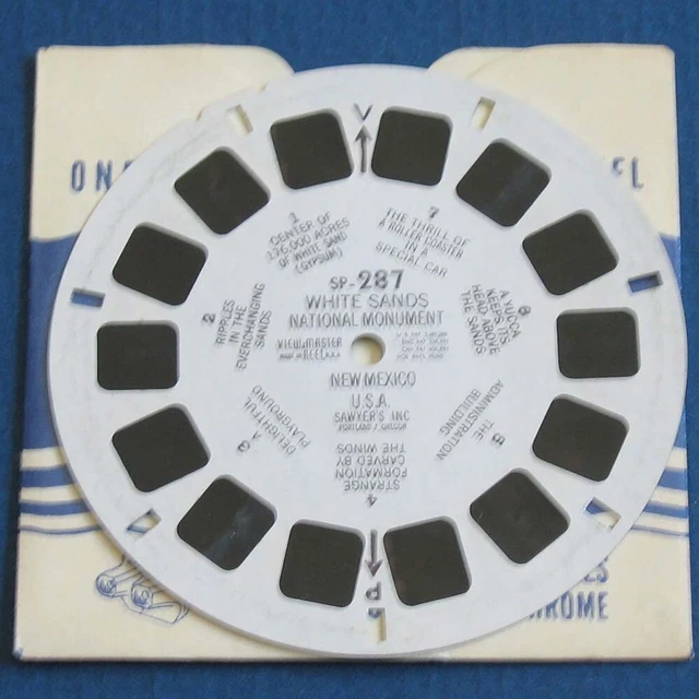 View-Master Reel #SP-287 White Sands National Monument New Mexico Viewmaster
