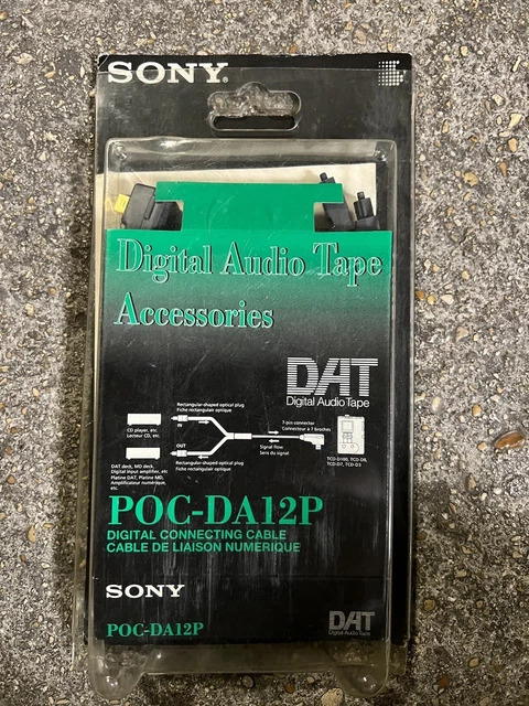 CÂBLE OPTIQUE DAT Sony POC-DA12P dans emballage d'origine pour TCD