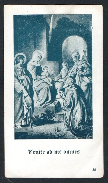 Antico Santino de la Sagrada Familia image pieuse estampa holy card