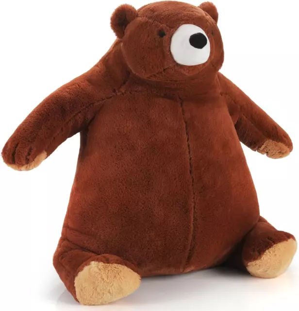 24Inch Brown Bear Stuffed Animal Weighted Plush Toy Bear Throw Soft and Cuddly P