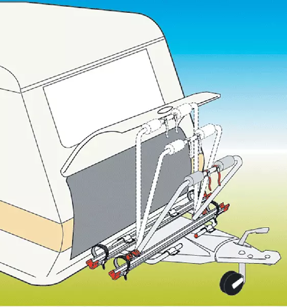 Fiamma Caravan A Frame 2 Bike rack Carrier by Fiamma XL A Trailer Made in Italy 3