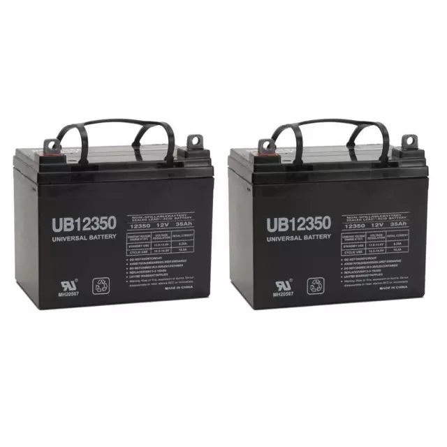 UPG 2 Pack - 12V 35AH Group U1 Deep Cycle Sealed Battery