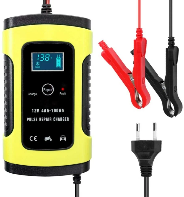 Chargeur De Batterie Intelligent Voiture Auto Moto Automatique Charge 12V Rapide