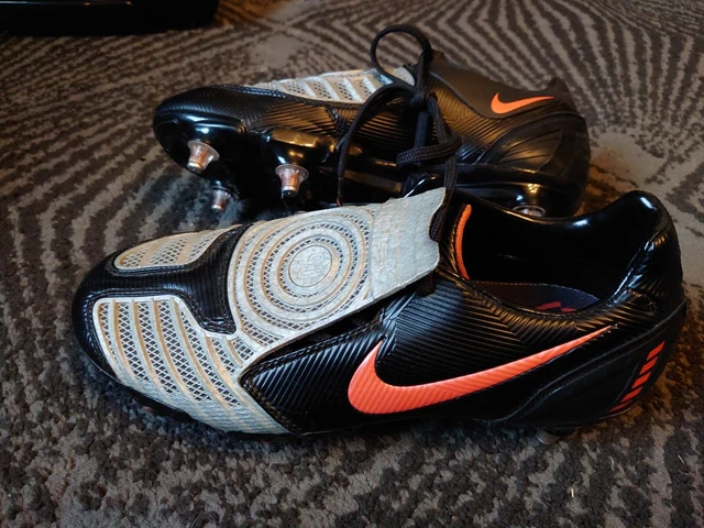 SCARPE DA CALCIO Nike Total 90 T90 Laser ii nere argento SG UK 6