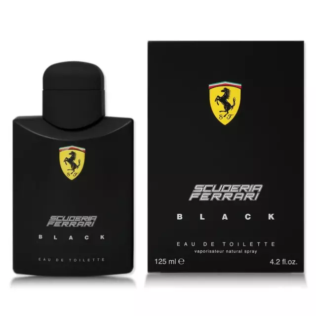 Ferrari BLACK 125 ml Eau de Toilette EDT Spray Scuderia Ferrari