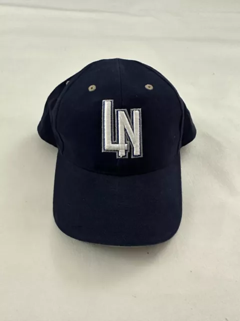 New LN Embroidered Graphic Blue Baseball Cap Hat Adjustable One Size