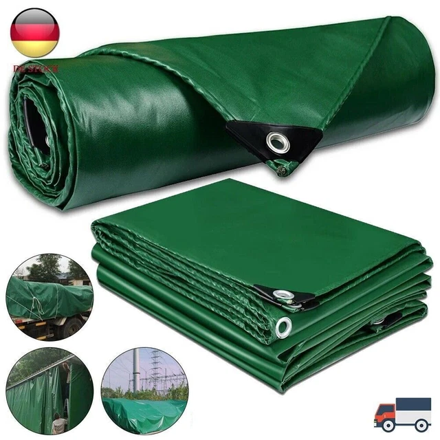 Perel 110-0202: Abdeckplane Wasserdicht, Gewebeplane, Plane Wasserdicht - Foto 6