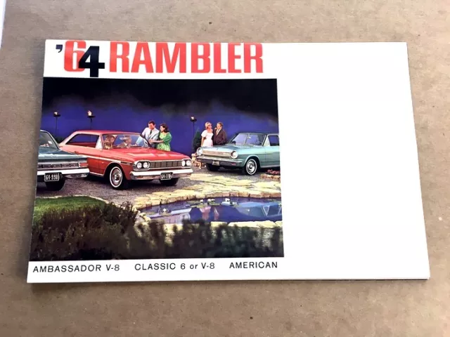 1964 Rambler Original Sales Brochure - Ambassador Classic American Motors AMC