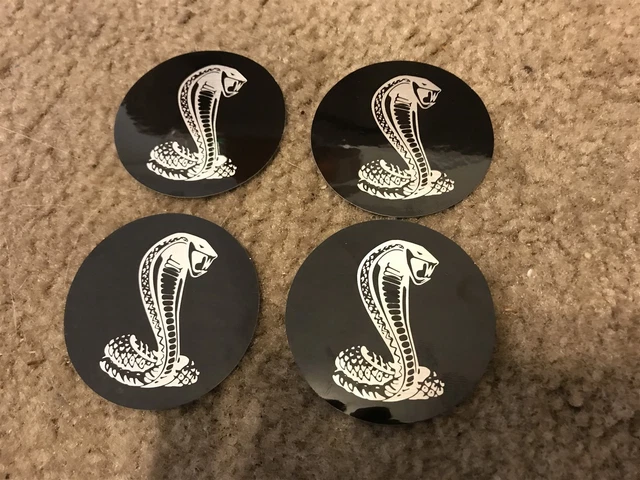 Lot De 2 Badges 3D Shelby Pour Voiture - Emblèmes Noirs Et Rouges