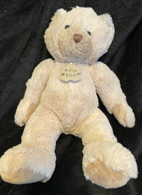 Historie d Ours  Soft Toy Cream Teddy Bear Soft Toy