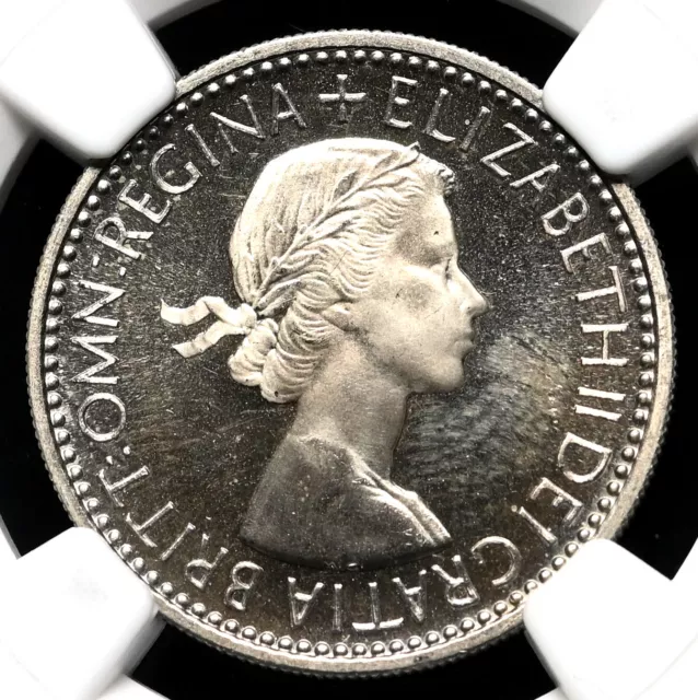 GREAT BRITAIN 1953 Elizabeth II Coronation Proof Scottish Shilling, NGC PF67 CAM