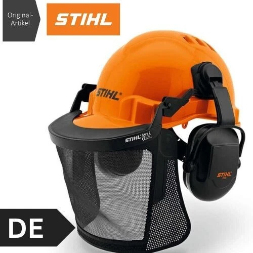 STIHL Helmset FUNCTION Basic Orange Helm Gitter Visier Gehörschutz Forsthelm