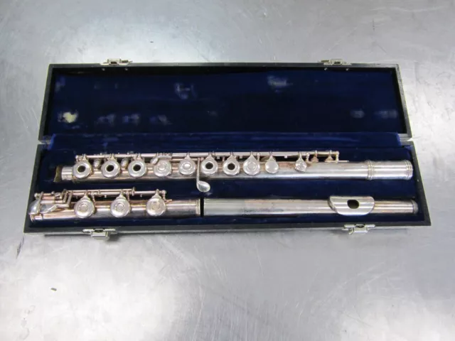 Gemeinhardt 3SB SOLID SILVER Open Hole Flute w/Original Case.....PARTS ONLY.....