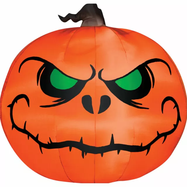 HALLOWEEN REAPER ANGRY PUMPKIN JACK O LANTERN Airblown Inflatable 5 FT